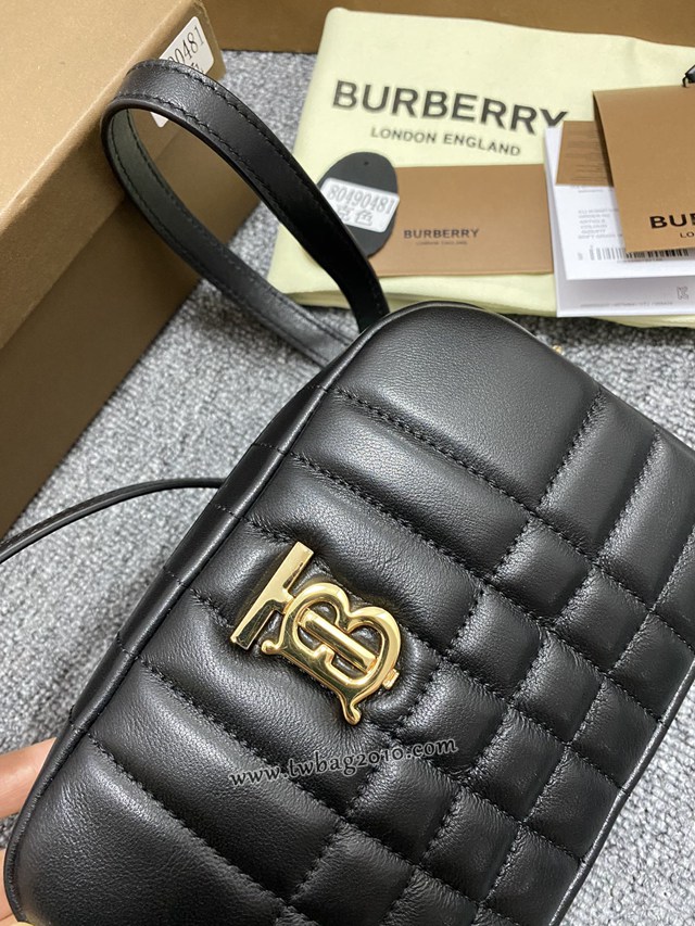 Burberry專門店新款絎縫款Lola蘿納相機包 巴寶莉羔羊皮小斜挎女包 yxb1089